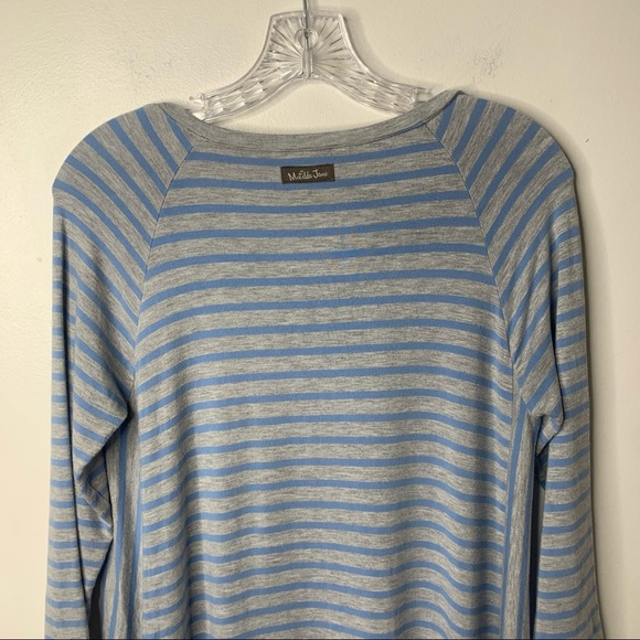 MATILDA JANE Blue Stripe Her Majesty Flowey Long Sleeve Dress - Picture 8 of 11